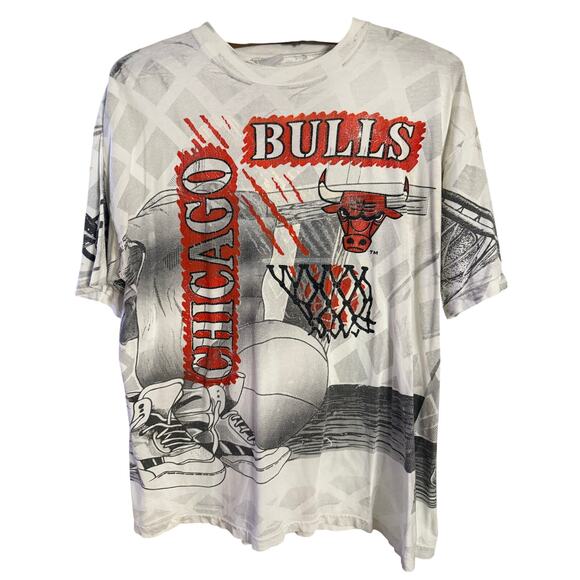 Vintage Chicago Bulls AOP Tee - Picture 1 of 2